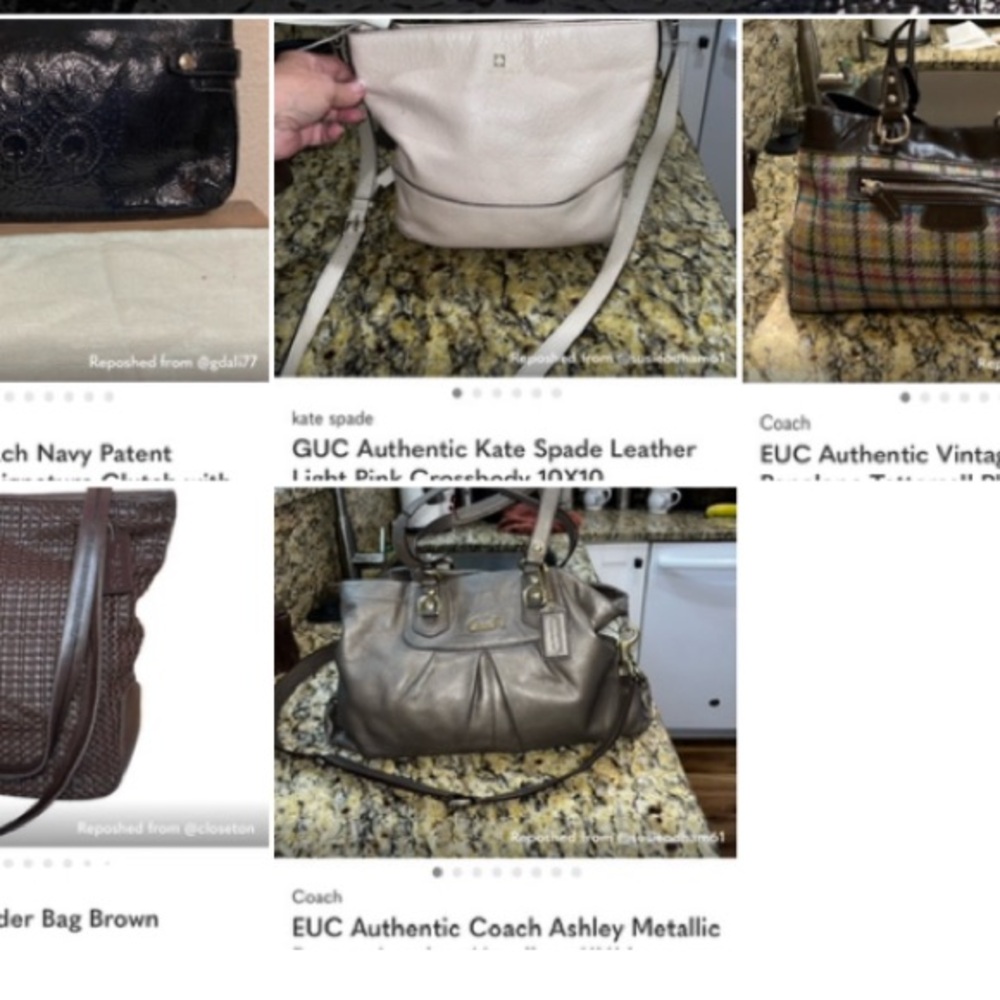 Coach Ashley Metallic Satchel in Pewter